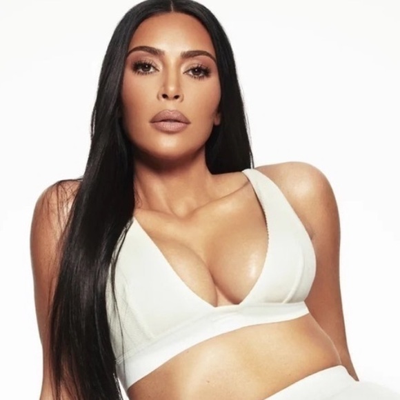 SKIMS COTTON PLUNGE BRALETTE - Picture 2 of 9